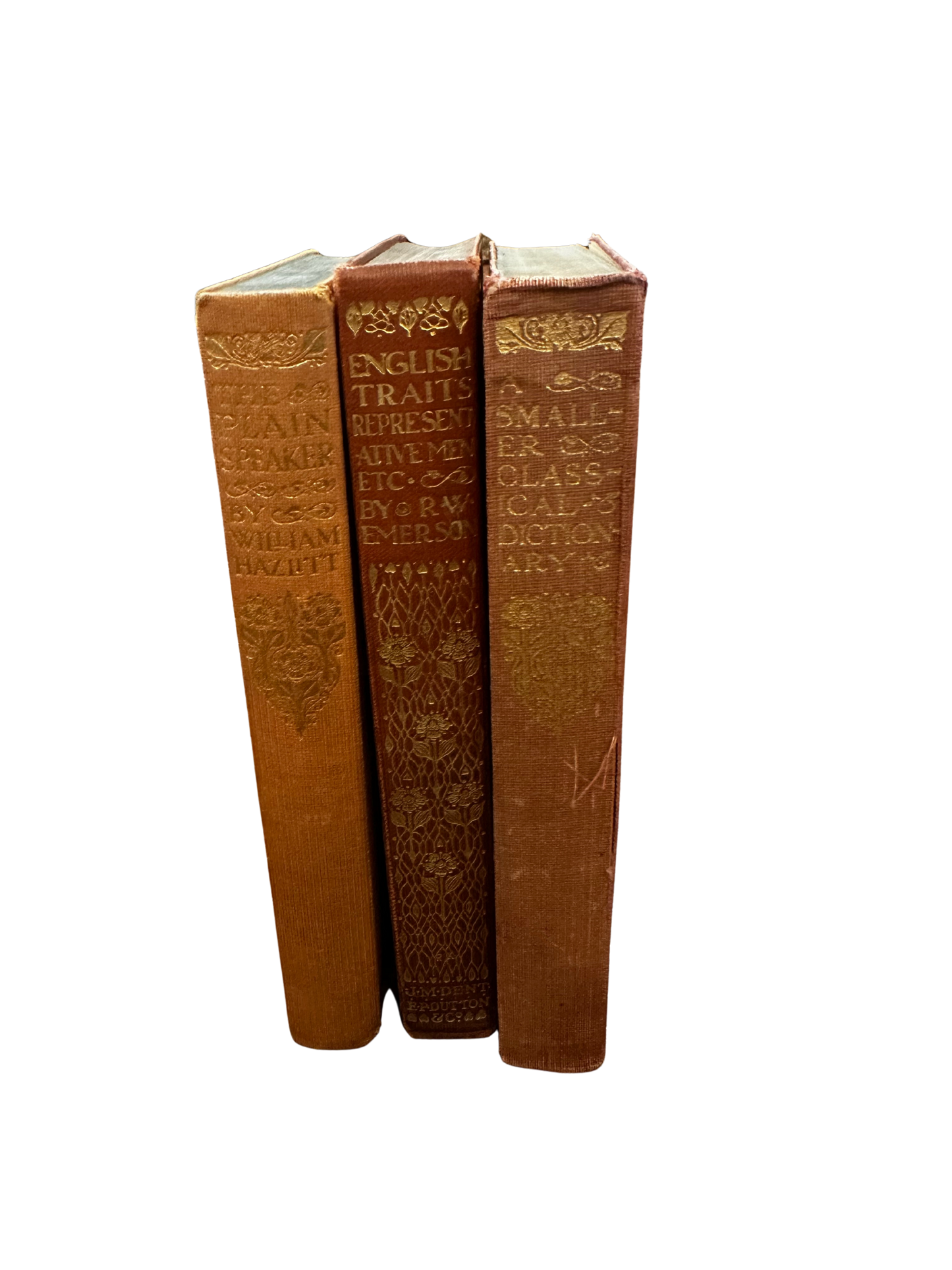 "The Plain Speaker", "English Traits Representative Men", and "A Smaller Classical Dictionary" Books