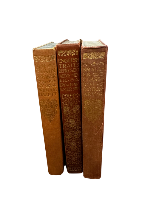 "The Plain Speaker", "English Traits Representative Men", and "A Smaller Classical Dictionary" Books