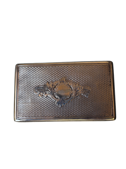 Napoleon III French Boulle-Style Fitted Dressing Case with Minerva Silver Appointments and Monogrammed Cartouche