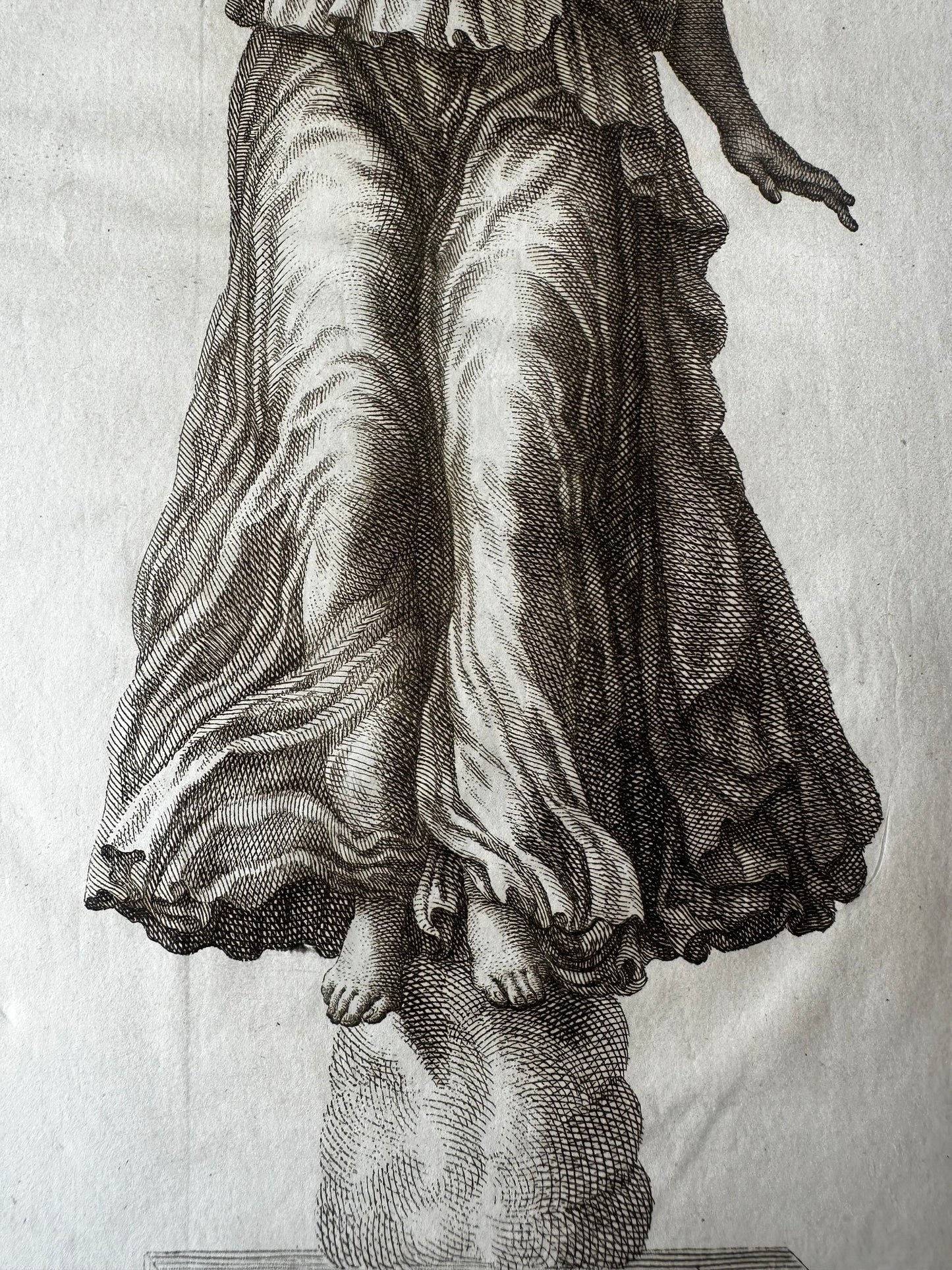 18th C Engraving of the Goddess Juno