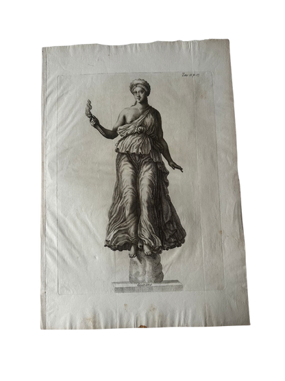 18th C Engraving of the Goddess Juno