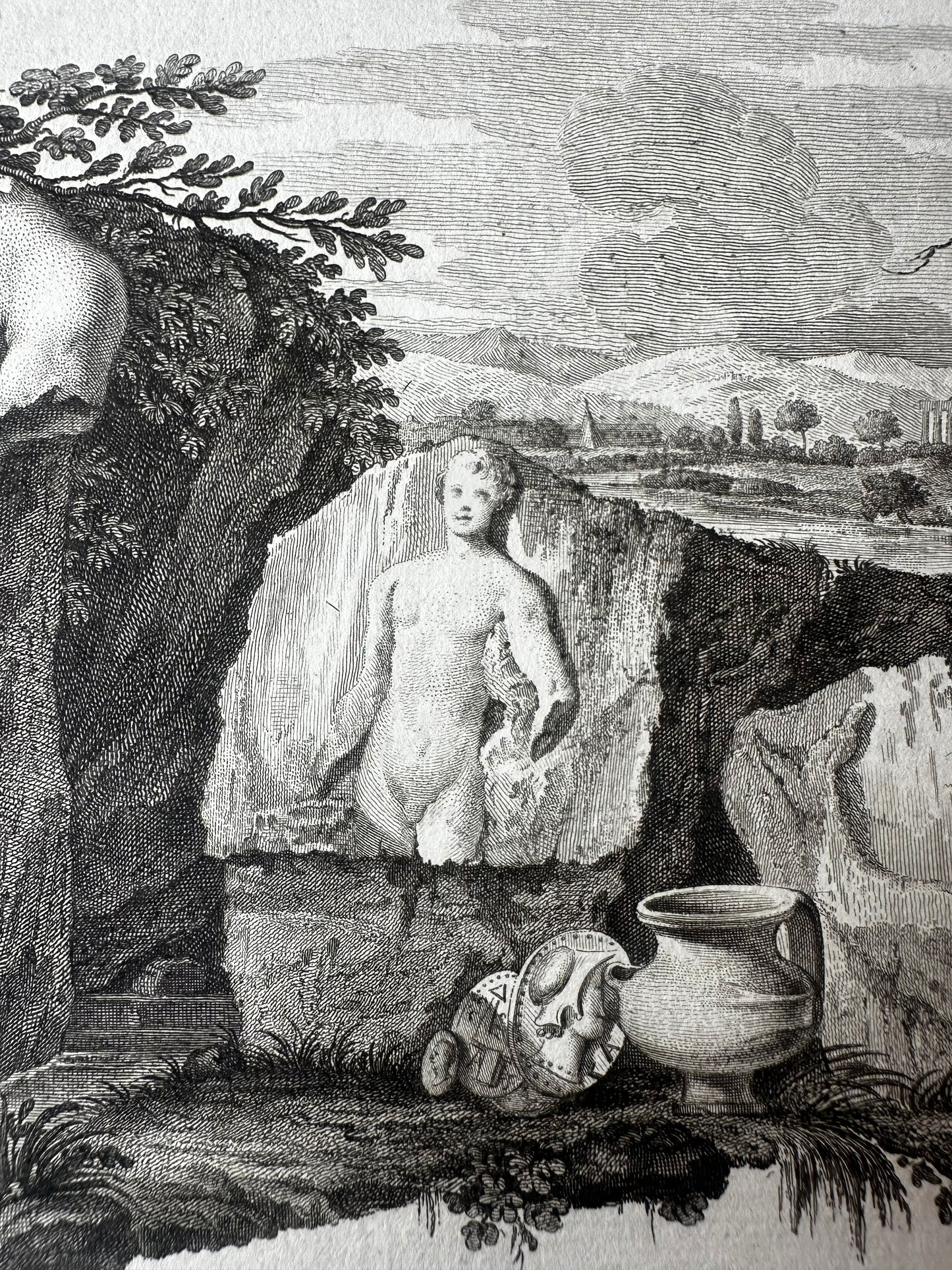 18th-Century Paestum Archaeological Engraving — Plate XLII