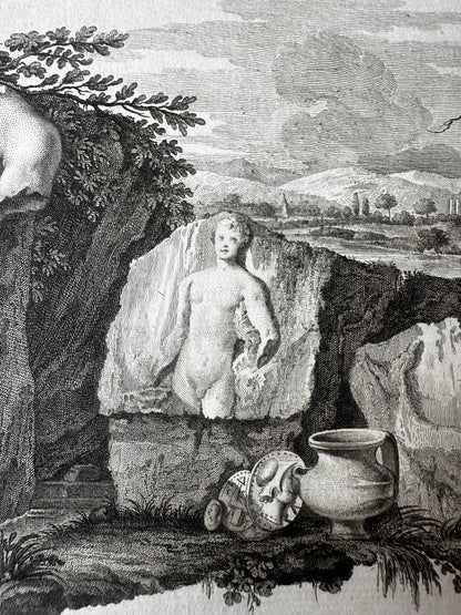 18th-Century Paestum Archaeological Engraving — Plate XLII