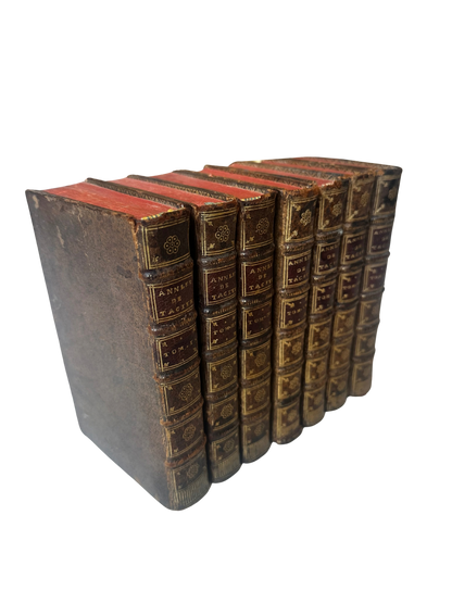 18th Century French Leather Bound Tacite - Annales (7 volumes; partial set)