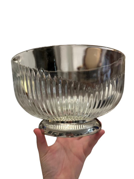 Landes Italian Glass Centerpiece Bowl