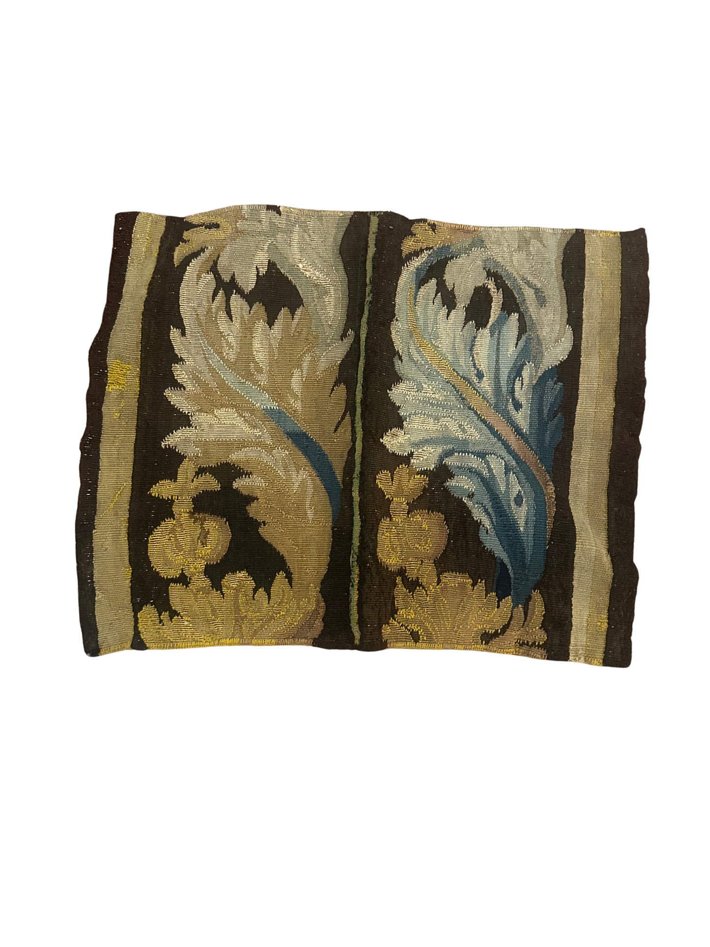 Antique Tapestry Border Fragments with Acanthus Motifs (Seamed)