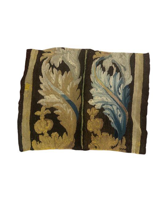 Antique Tapestry Border Fragments with Acanthus Motifs (Seamed)