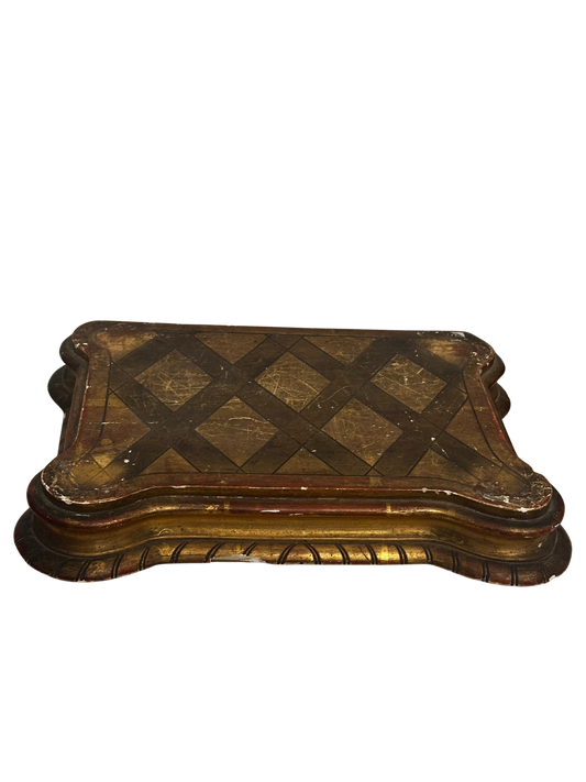 19th C Solid Wood Plateau