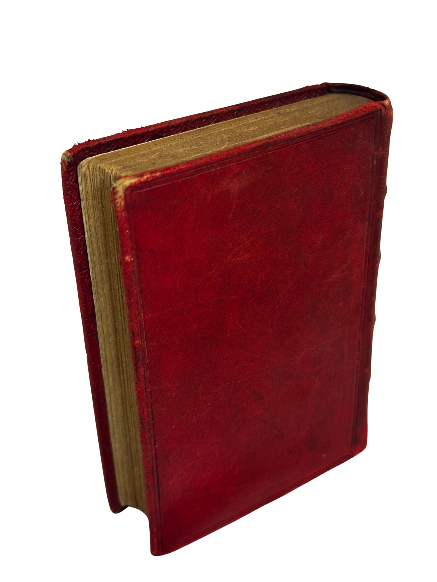 Antique French Red Leather Miniature Poetry Volume — Poésies Nouvelles (1836–1852) by Alfred de Musset, 1905