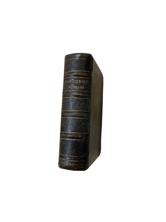 Antique French Catholic Missal – Paroissien Romain (Tours Edition) with Poetry