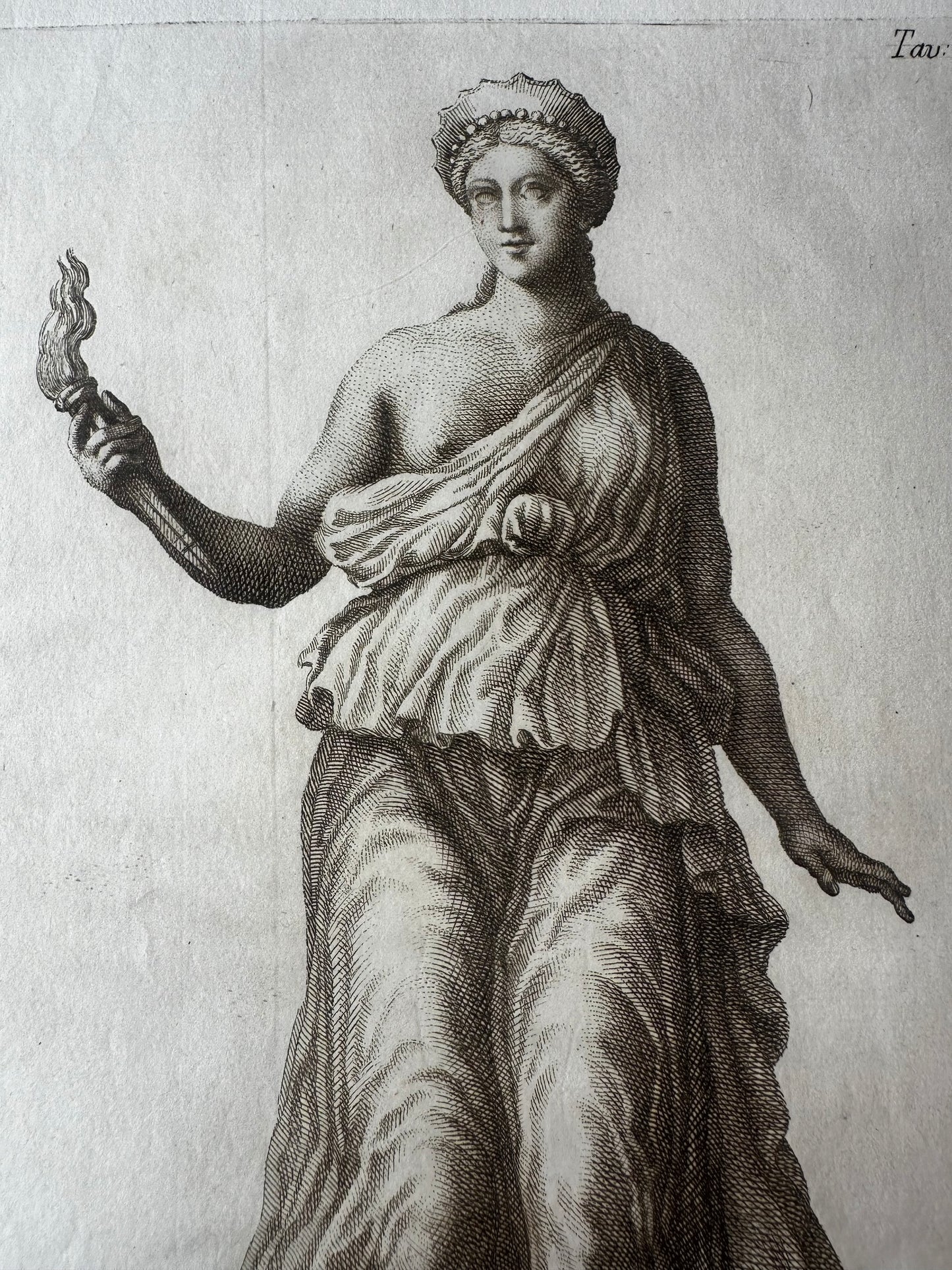 18th C Engraving of the Goddess Juno