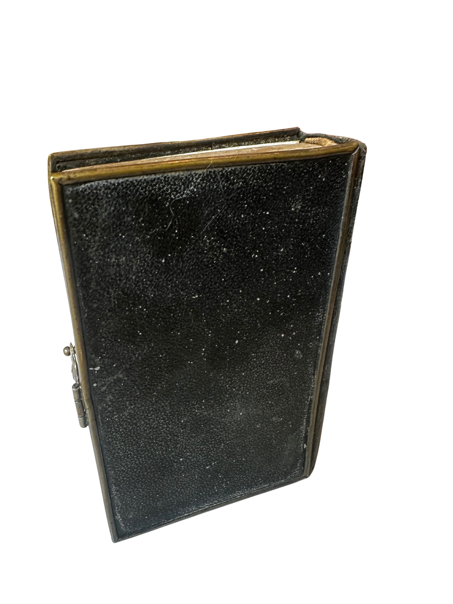 19th-Century Manuel de Dévotion with Gilt Monogram Cover and Figural Metal Clasp