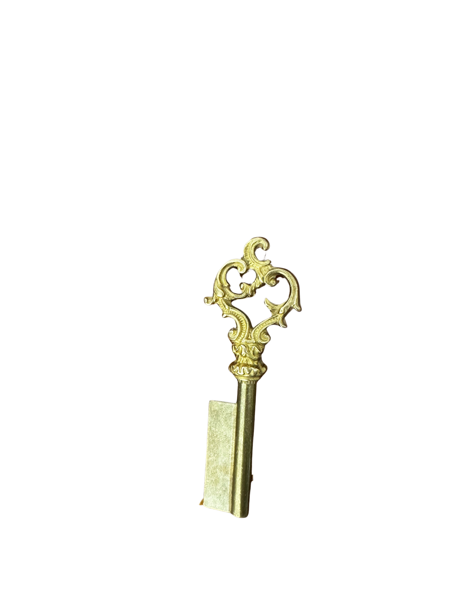 French Louis XV Style Gilt Bronze Blank Keys - Ready to Be Cut