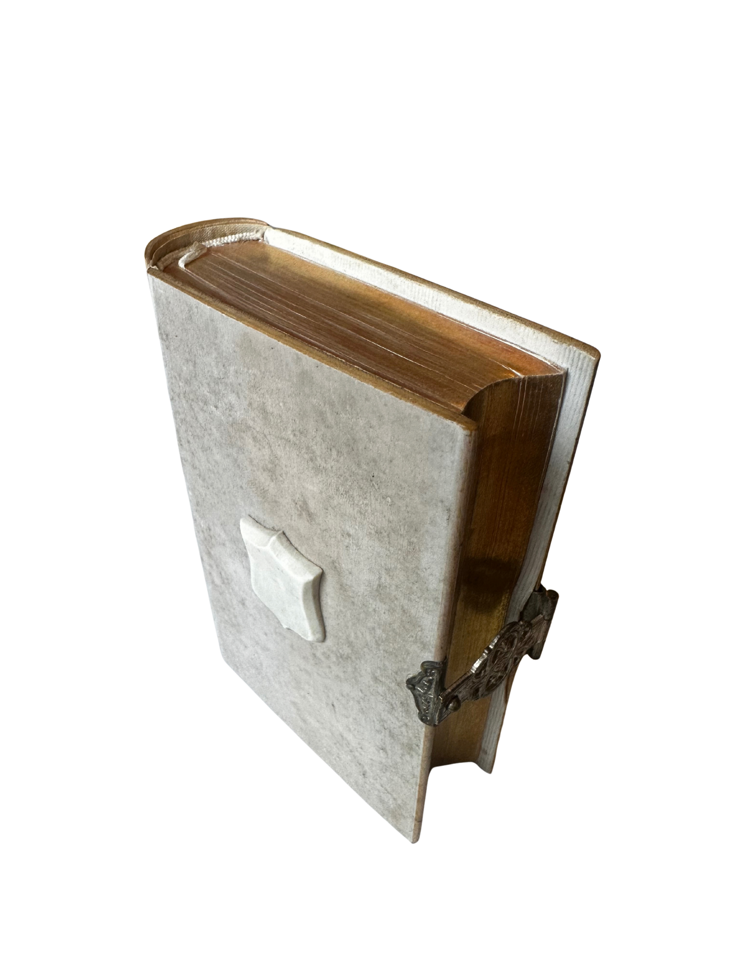 French Paroissien Romain “Édition Bijou” Prayer Book in Ivory-Toned Binding with Silver Clasp