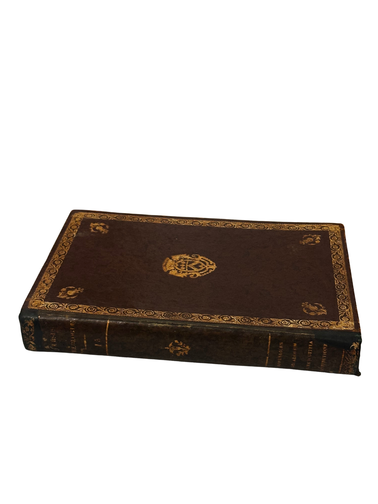 19th C Antique Hollowed Book Box (Concealment Box) - Theological Volume