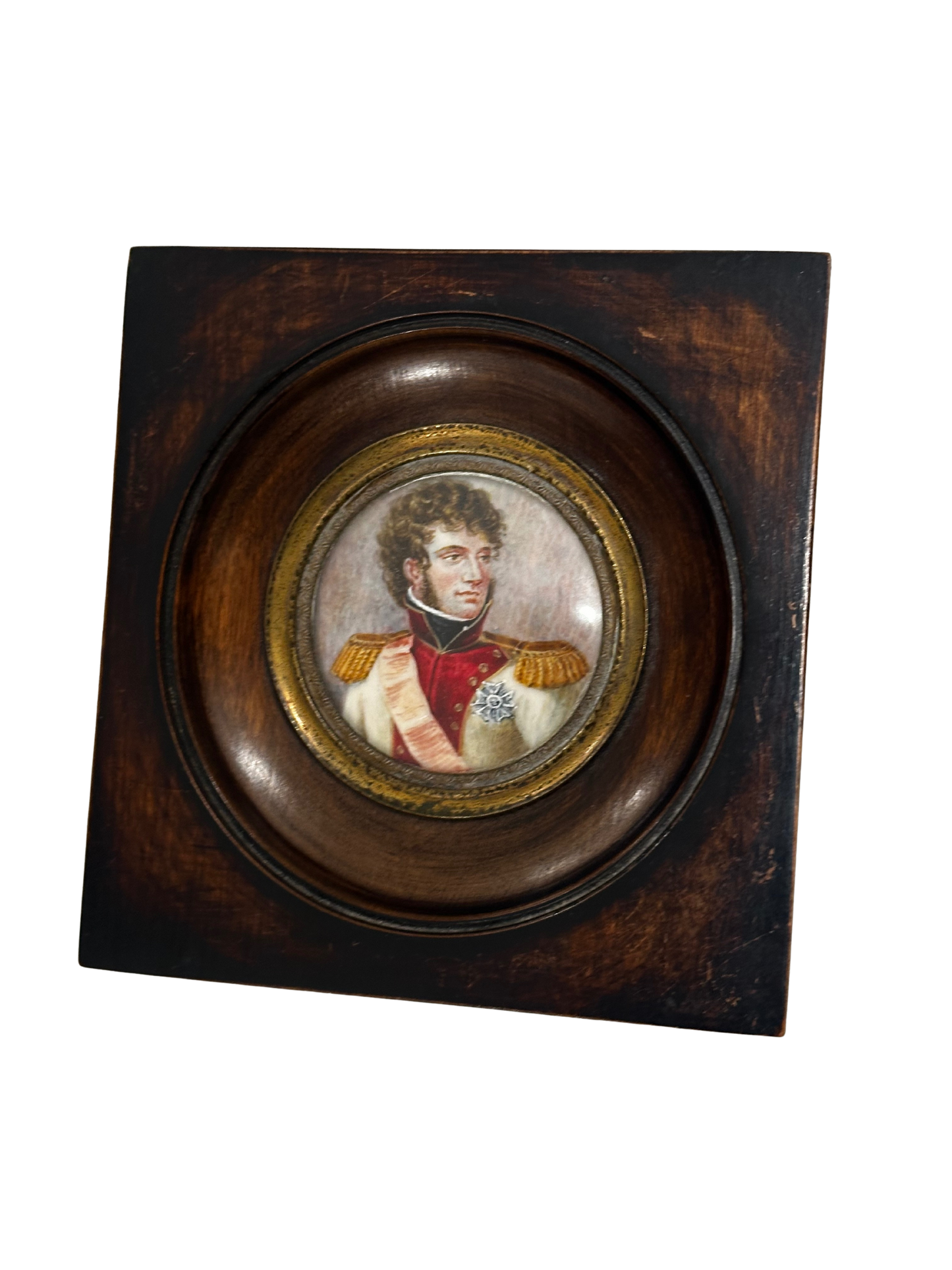 19th C Watercolor on Ivory of Prince Murat (Joachim Murat)