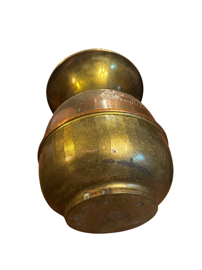 Early to Mid-20th C Union Pacific Brass and Copper Spittoon Bucket
