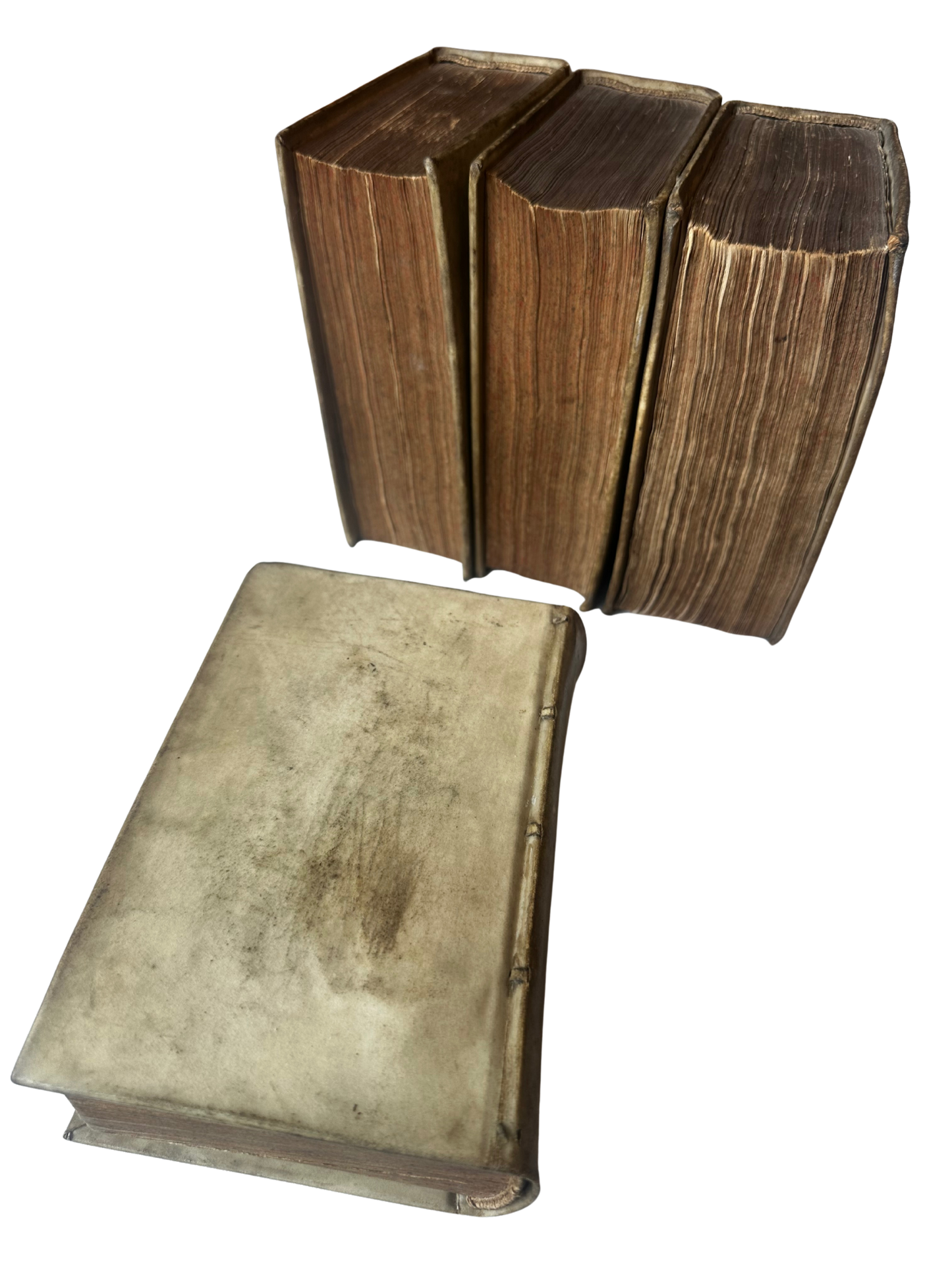 1738 Vellum-Bound Biography of Emperor Charles V (Complete 4-Volume Set)