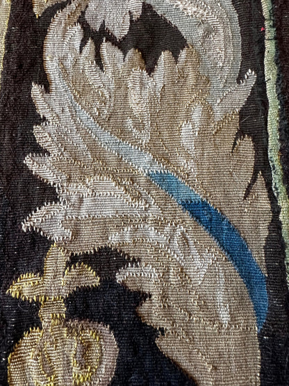 Antique Tapestry Border Fragments with Acanthus Motifs (Seamed)