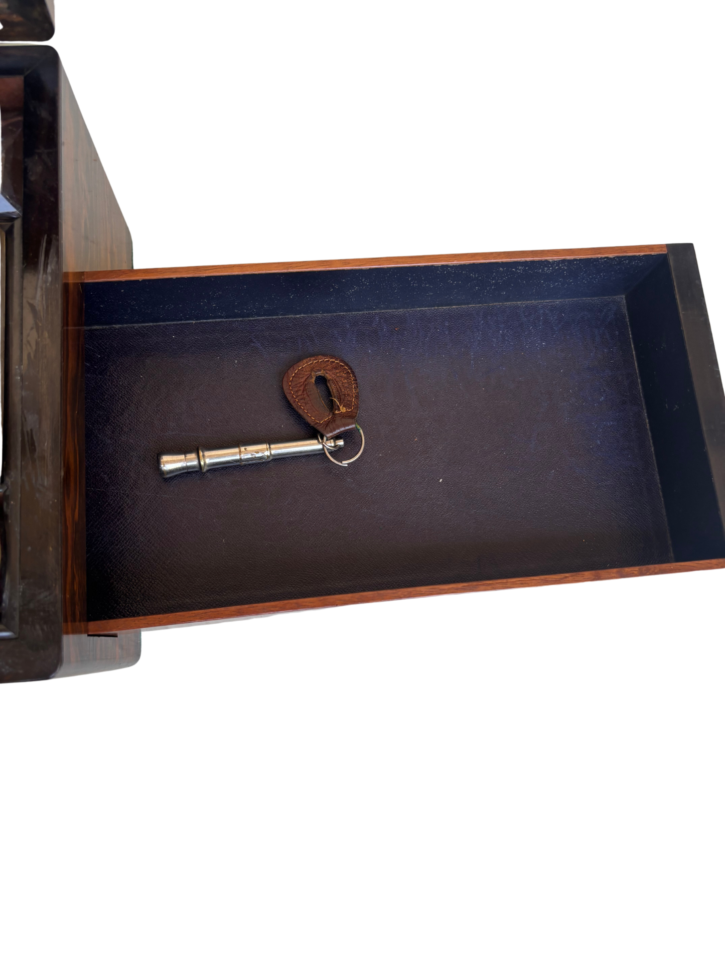 Fine Victorian Burled Walnut Vanity / Dressing Case with Silverplate Fittings, Secret Compartments, Hidden Documents, and Engraved Cartouche Dated 1891
