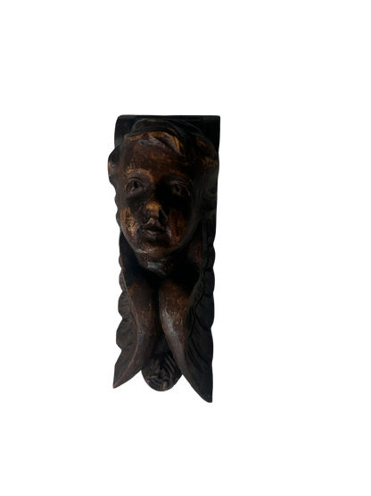 Carved Wooden Cherub / Angel Architectural Salvage