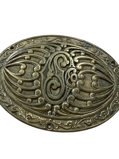 Victorian Repoussé Brass Decorative Furniture or Architectural Mount