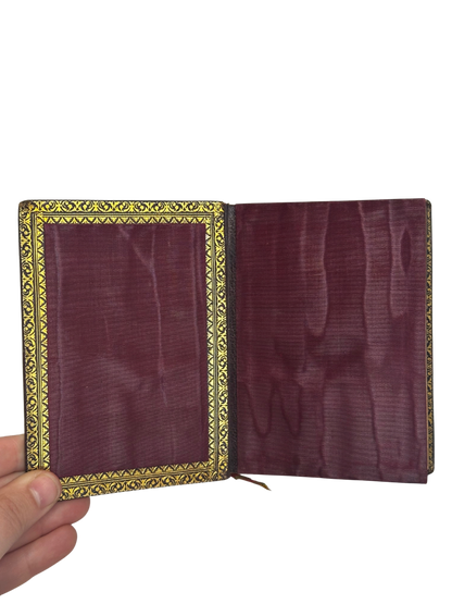 Antique French Leather-Bound Imitation de Jésus-Christ Devotional Book (1889)