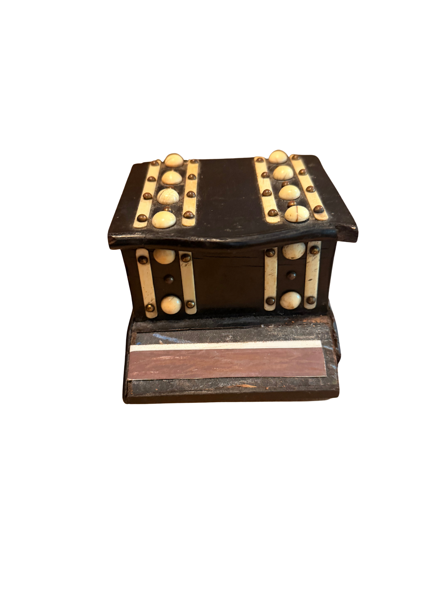 Victorian Ebonized Match Safe / Matchbox Holder