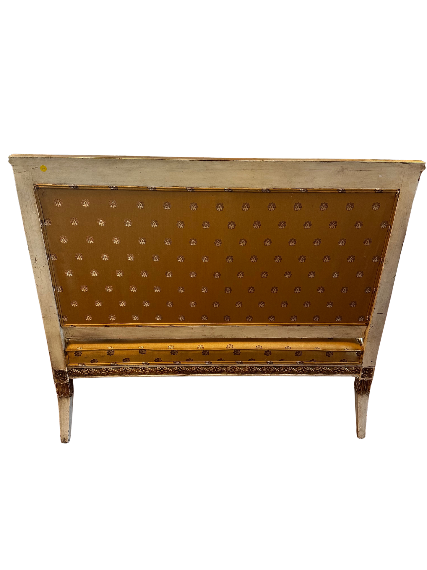 Late 19th / Early 20th C Empire Style Parcel-Gilt and Painted Sofa