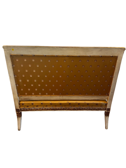 Late 19th / Early 20th C Empire Style Parcel-Gilt and Painted Sofa
