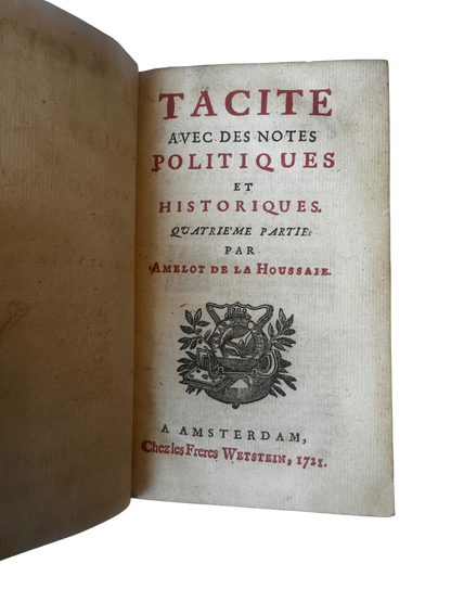 18th Century French Leather Bound Tacite - Annales (7 volumes; partial set)