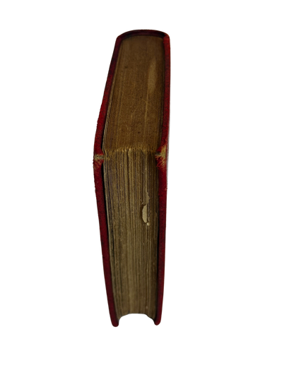 Antique French Red Leather Miniature Poetry Volume — Poésies Nouvelles (1836–1852) by Alfred de Musset, 1905
