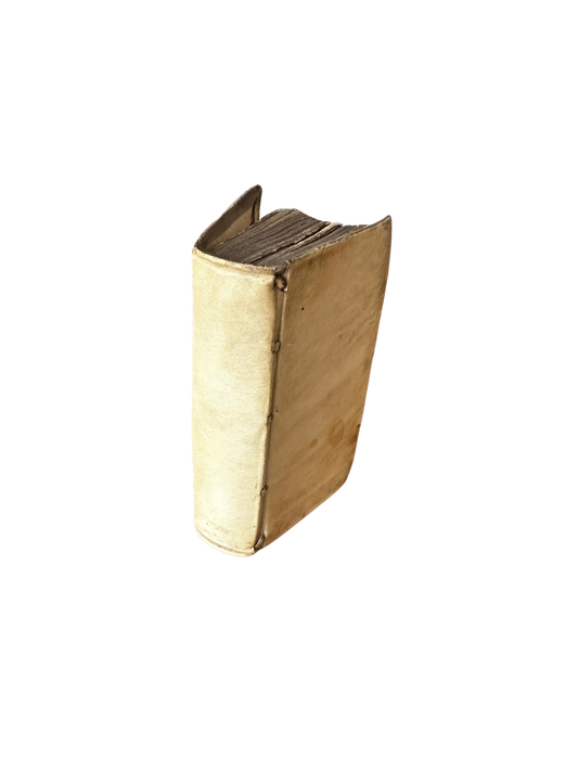 17th Century Antwerp Devotional Book in Original Vellum Binding (1676)