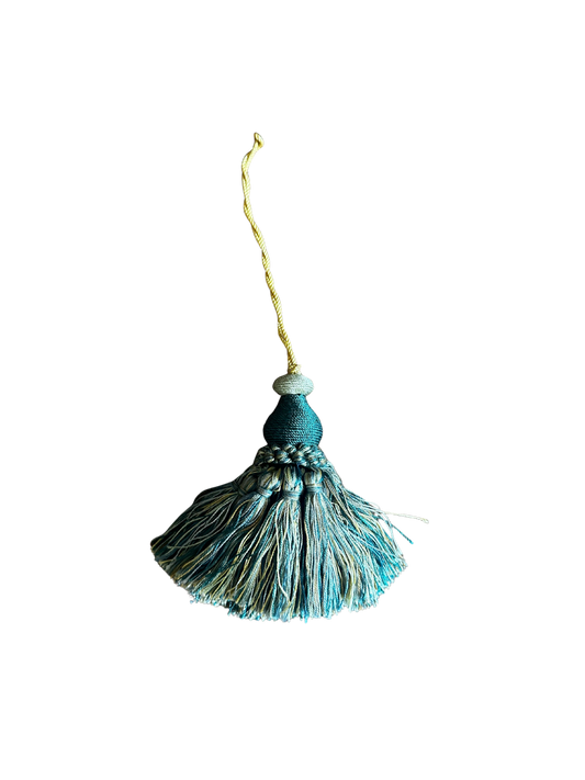 Blue and Green Tassel