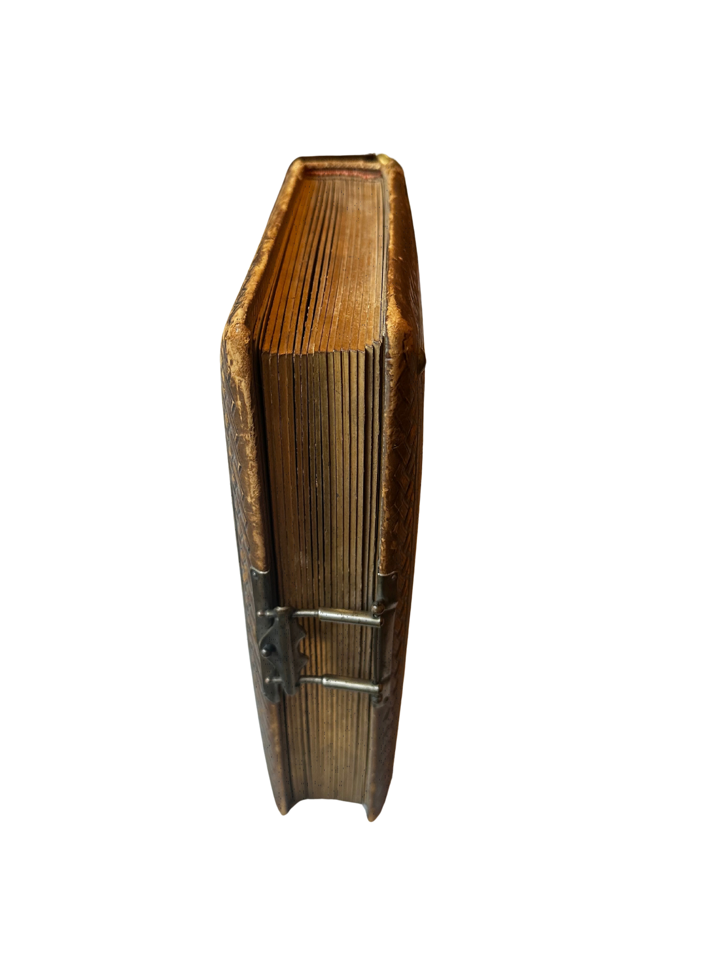 Late Victorian Leather-Bound Photograph Album with Gilt and Blind Tooling and Working Clasp