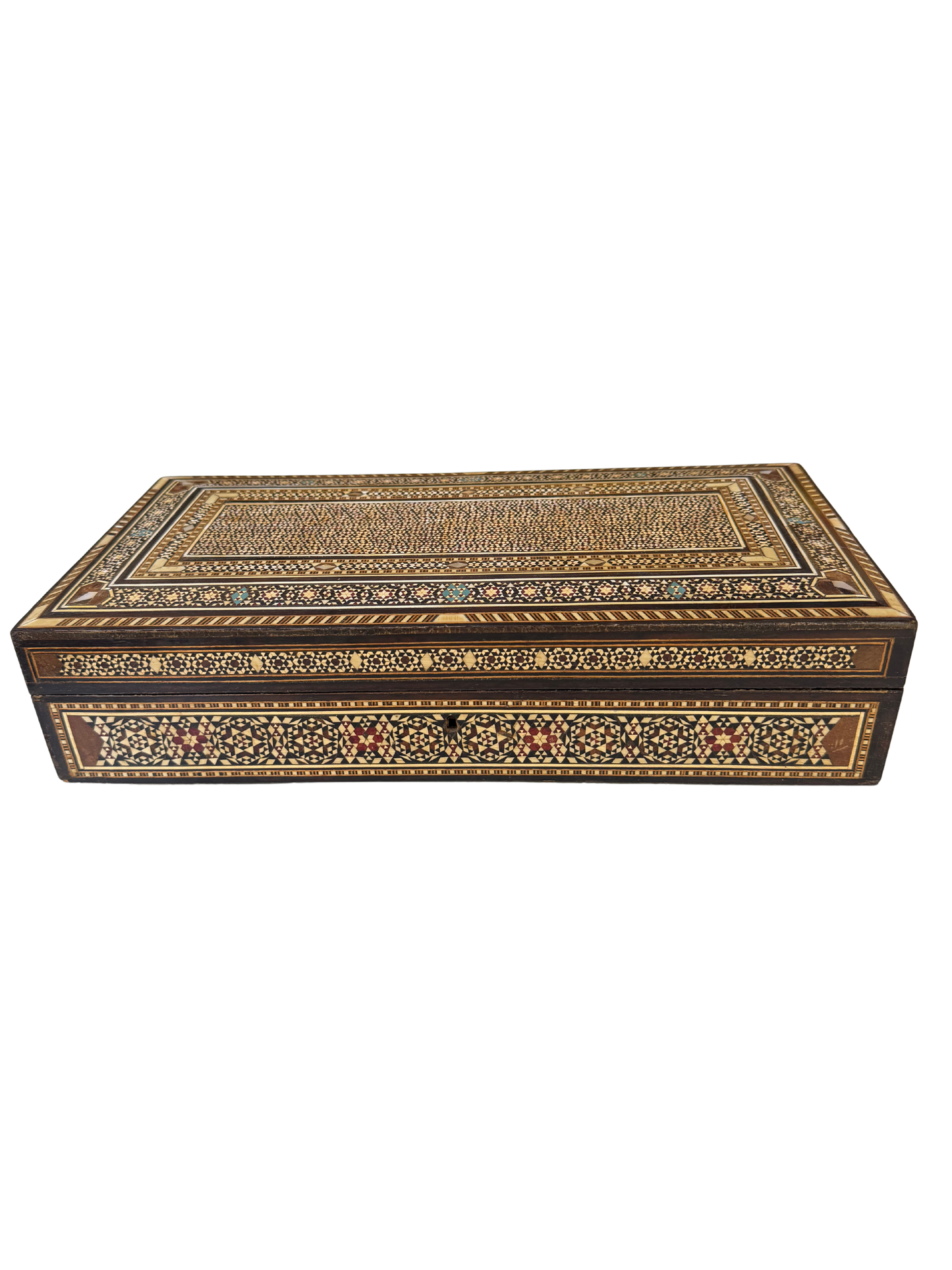 Fine Syrian or Moorish (Damascus) Micro-Mosaic Inlaid Jewelry or Document Box