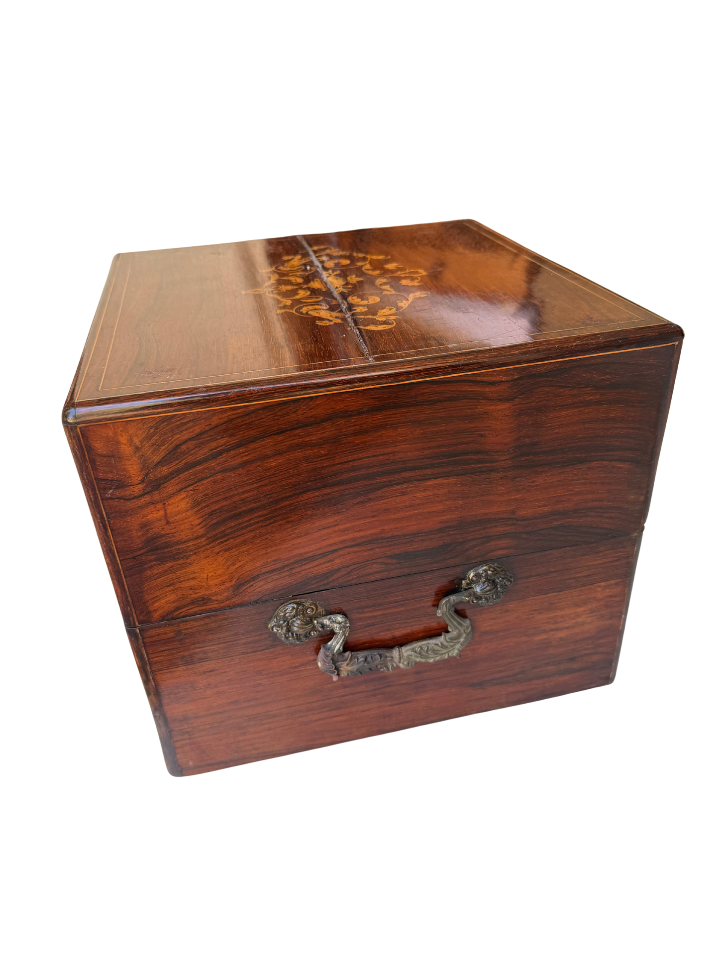 French Napoleon III Period Marquetry Cave a Liqueur