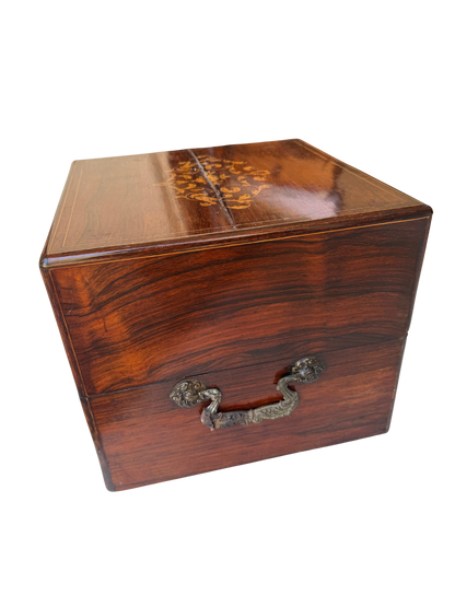 French Napoleon III Period Marquetry Cave a Liqueur