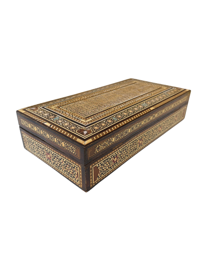 Fine Syrian or Moorish (Damascus) Micro-Mosaic Inlaid Jewelry or Document Box