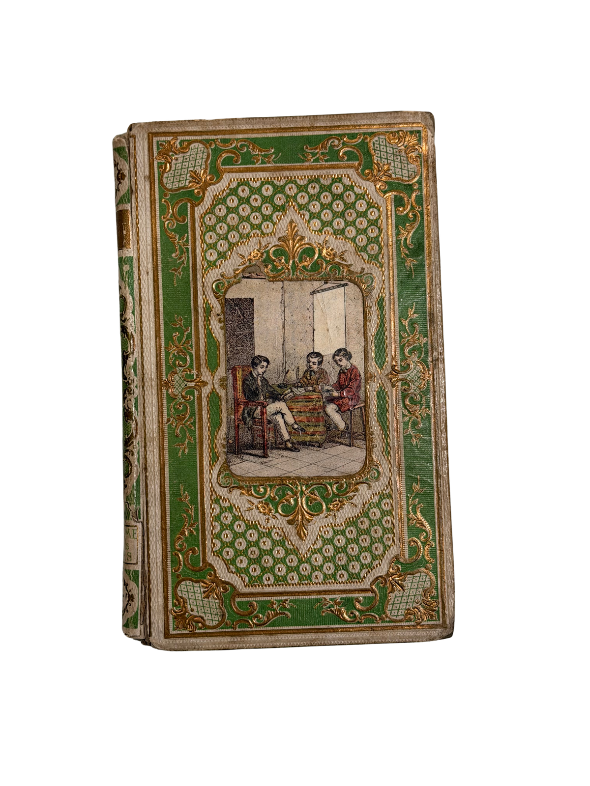 1869 French Prize Book, Chevert, Lieutenant Général des Armées du Roi, in Green and Gilt Cartonnage Binding