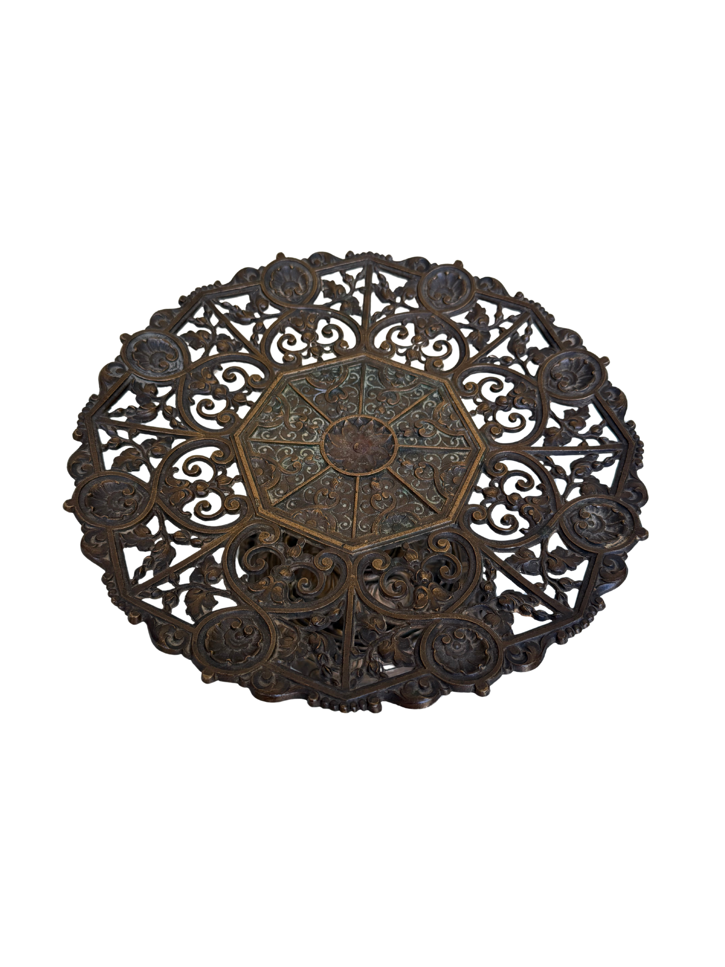 Neoclassical Style Patinated Metal Centerpiece Tazza