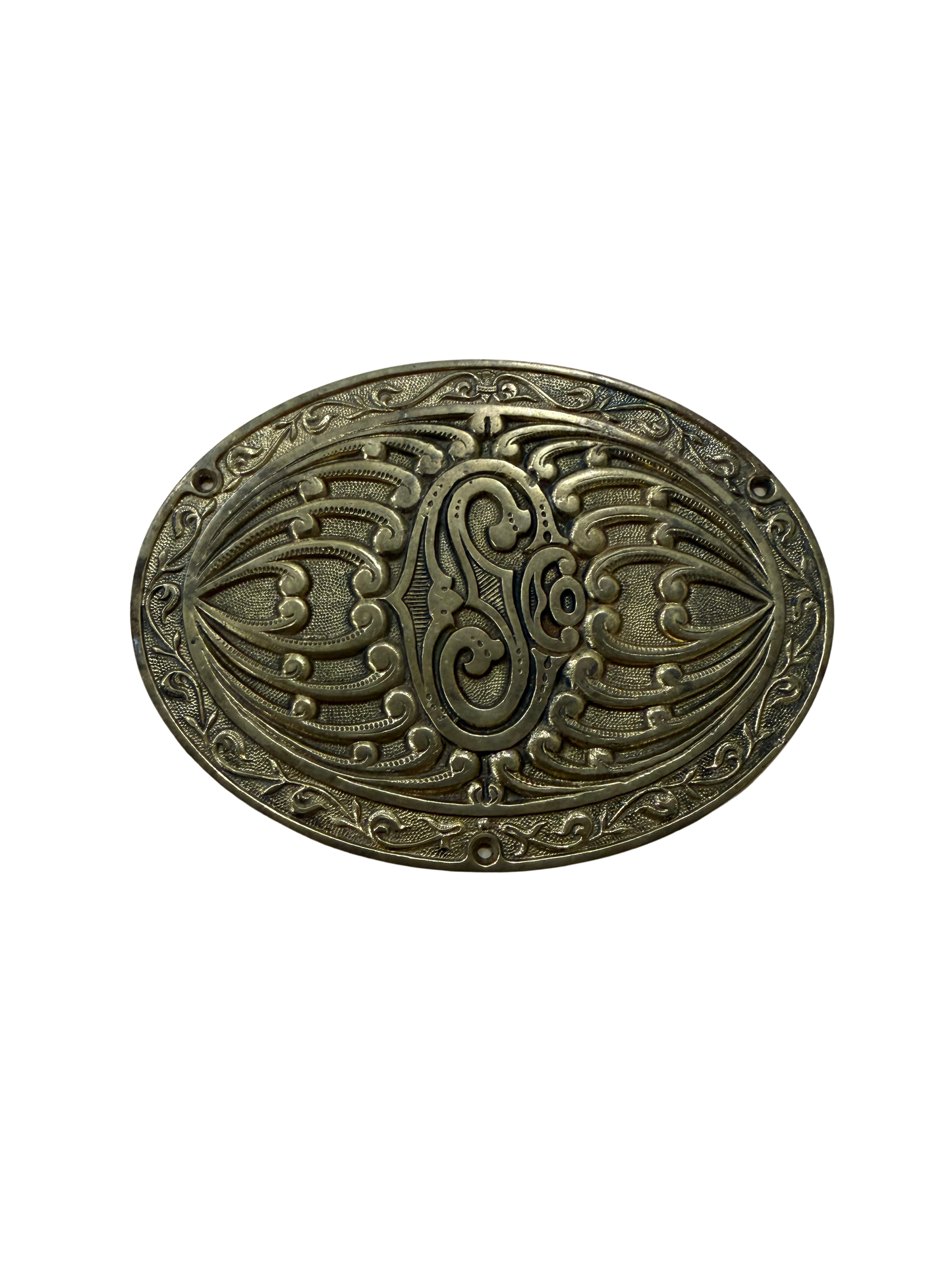 Victorian Repoussé Brass Decorative Furniture or Architectural Mount