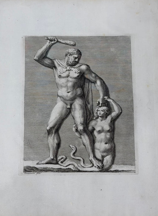 18th C Engraving - Hercules and Iole