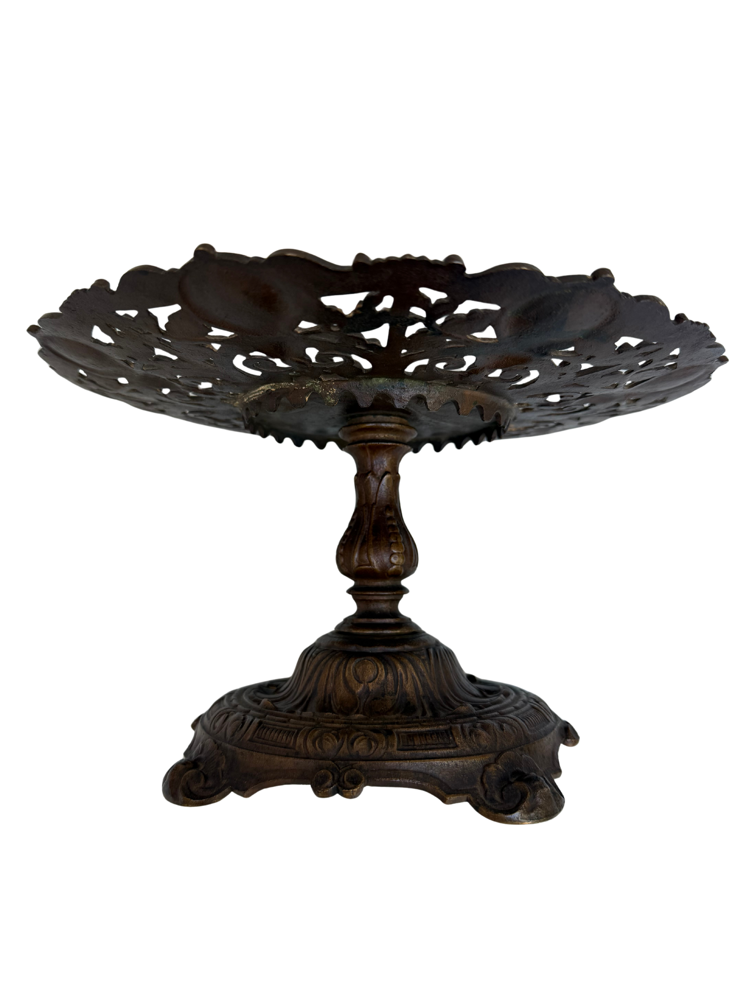 Neoclassical Style Patinated Metal Centerpiece Tazza