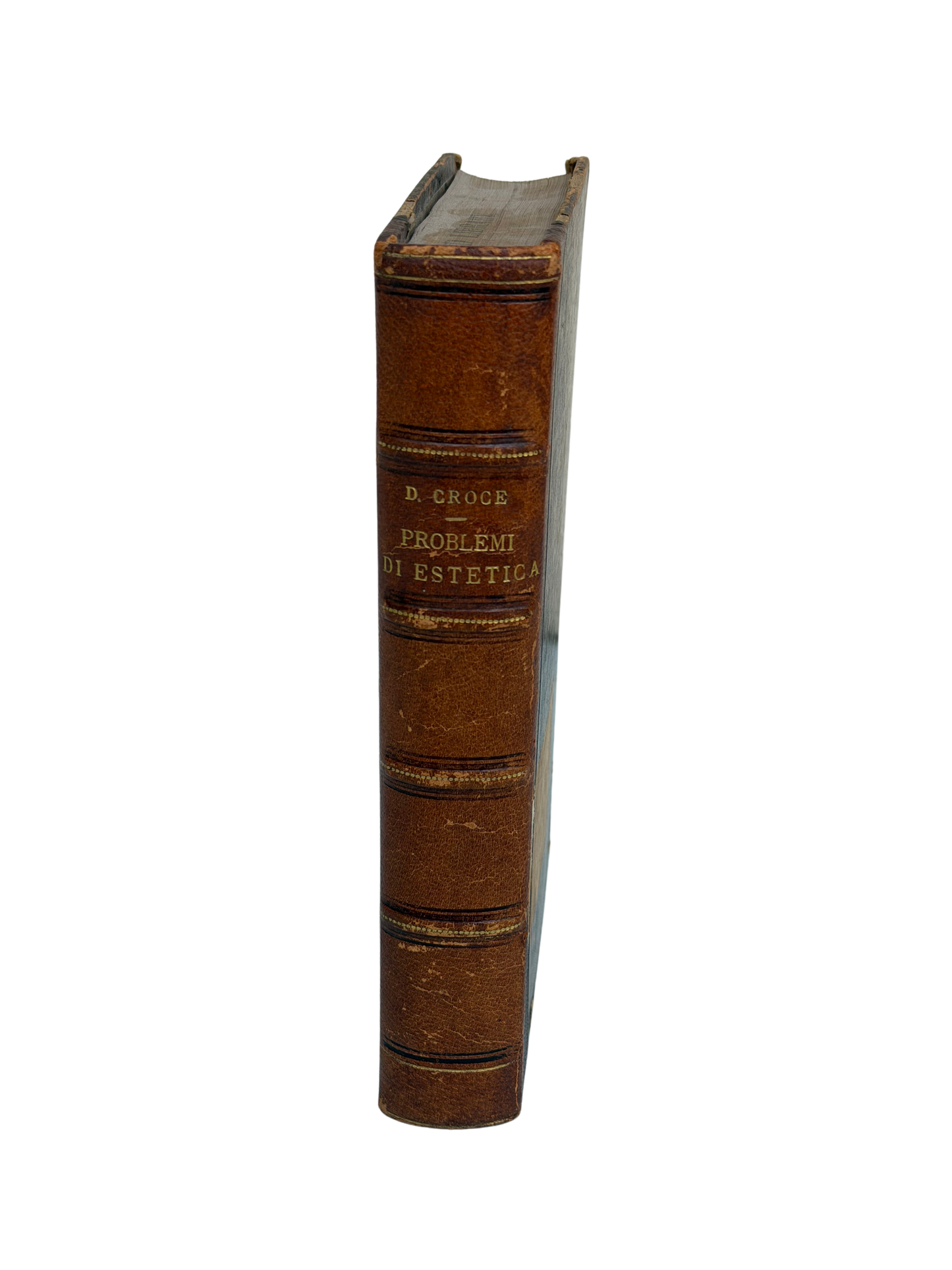 1910 Benedetto Croce Problemi di Estetica — First Edition, Bari, Laterza, with Calvin S. Brown Provenance