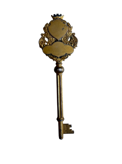 Edwardian Silver-Gilt Presentation Key for the Salop Infirmary Nurses’ Home, Dated 1910