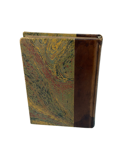 Antique French Paul-Louis Courier Lettres écrites de France et d’Italie — Bibliothèque Larousse, Decorative Gilt Binding