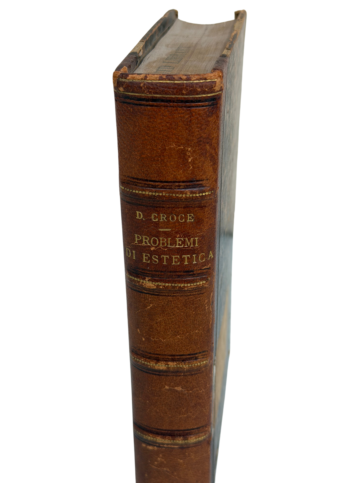 1910 Benedetto Croce Problemi di Estetica — First Edition, Bari, Laterza, with Calvin S. Brown Provenance