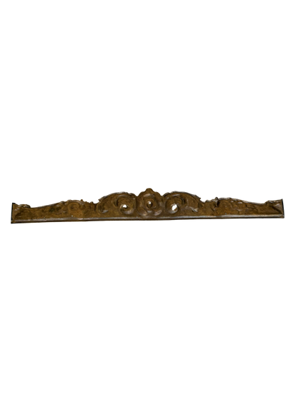 Monumental Neoclassical Gilt Brass Furniture Pediment / Architectural Mount