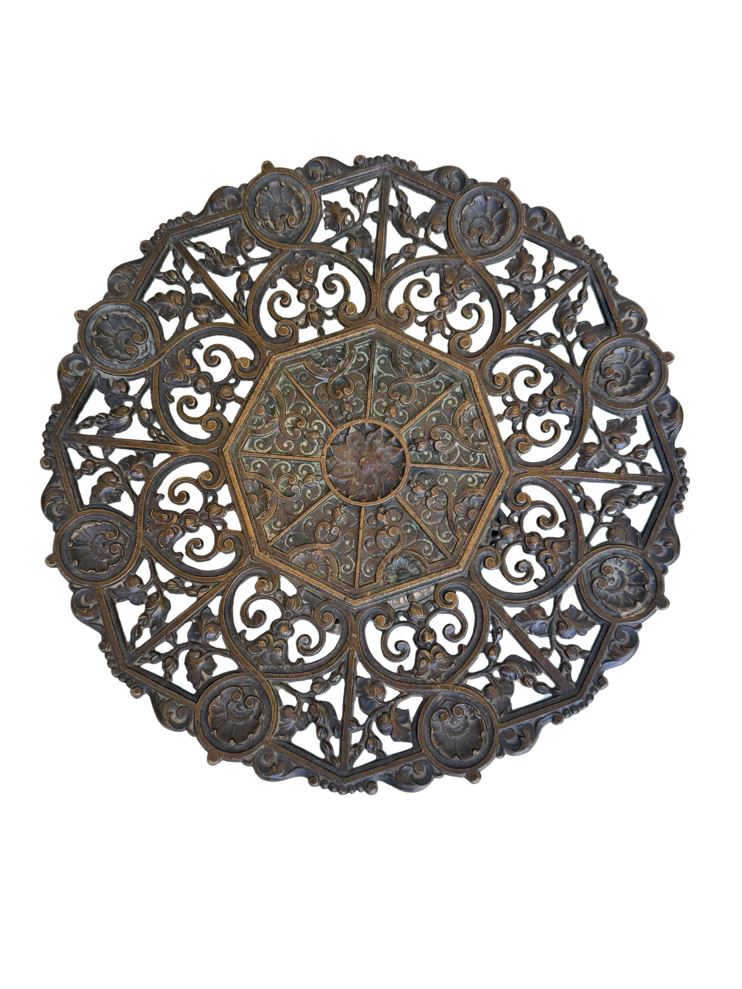 Neoclassical Style Patinated Metal Centerpiece Tazza